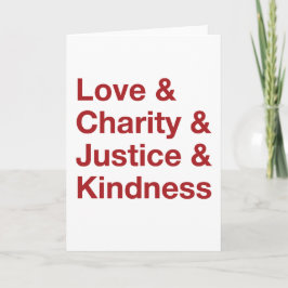 Snälla Julkort (Röda) Helgkort