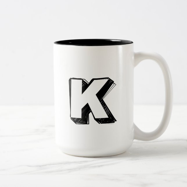 Snälla K - Personlig Lyx Ros Mugg (Höger)