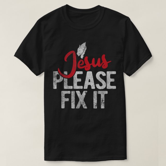 Snälla laga den kristna Religiösan Jesus T-Shirt (Design framsida)