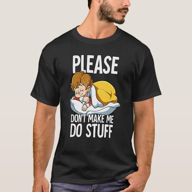 Snälla, låt mig inte göra Saker Boy T Shirt (Framsida)