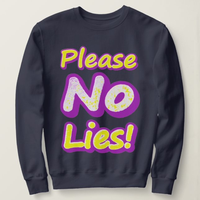 "Snälla, Ljug inte!" Cute Design. Köp nu T Shirt (Design framsida)