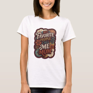 Snälla Orange MÄNNISKOR JAG GILLAR MEST KALLAR MIG T Shirt