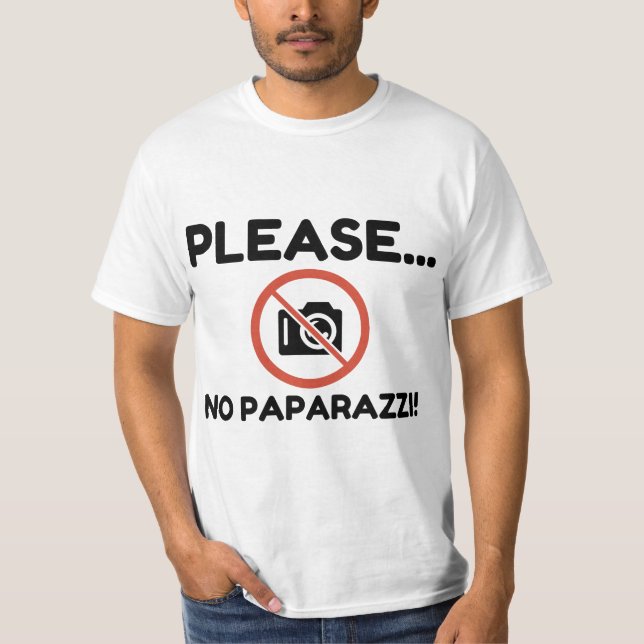 Snälla Paparazzi! T Shirt (Framsida)
