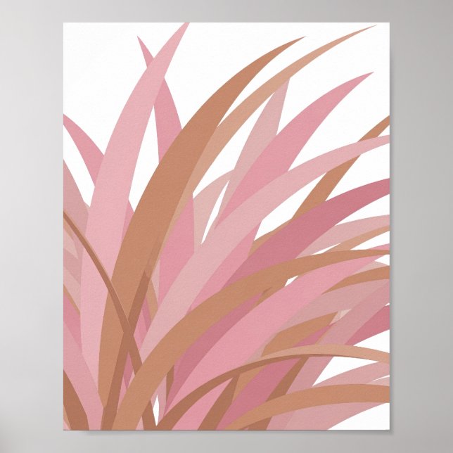 Snälla Rosa ROSA BLAD PÅ SVART BAKGRUND Poster (Framsidan)