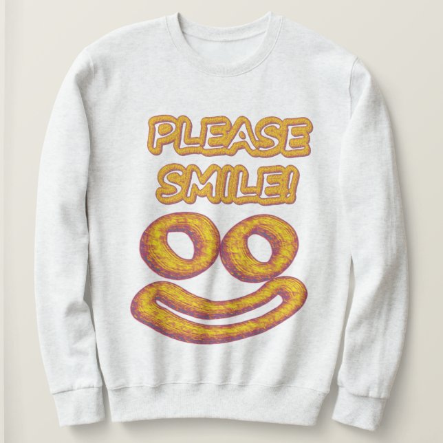 "Snälla Smile!" Cute Design. Köp nu T Shirt (Design framsida)