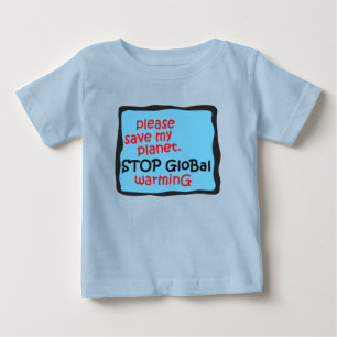Snälla Spara min planet. Stoppa global uppvärmning T Shirt