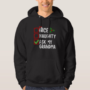 Snälla Stygga Fråga Min Mormor Julklappslista Fami Hoodie