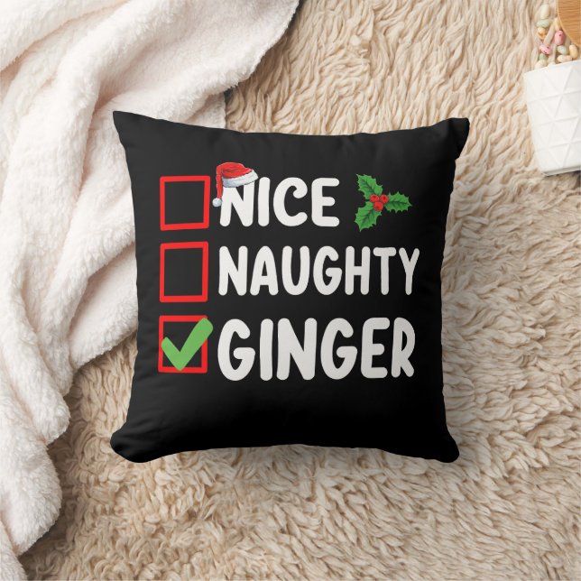 Snälla Stygga Ginger Julklappar Familj Högtid Kudde (Filt)