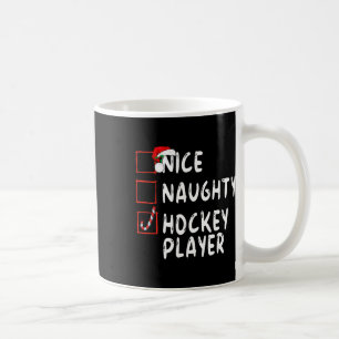 Snälla Stygga Hockeyspelare Jul Tomte Kaffemugg