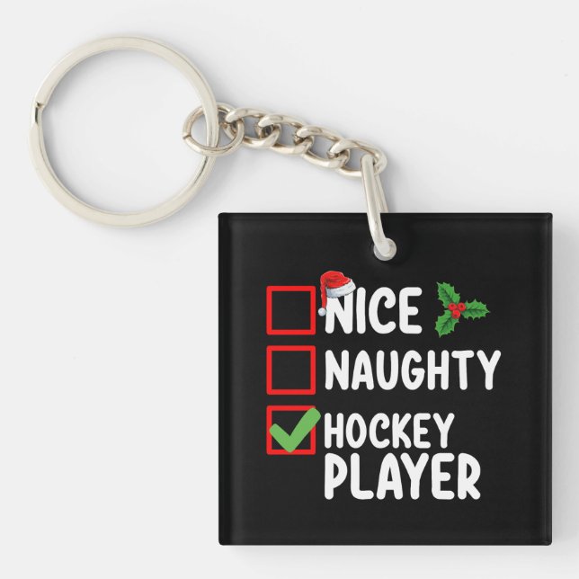 Snälla Stygga Hockeyspelare Julklappslista Tomte (Framsidan)