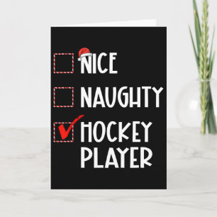 Snälla Stygga Hockeyspelare Lista Jul Tomte Cl Kort