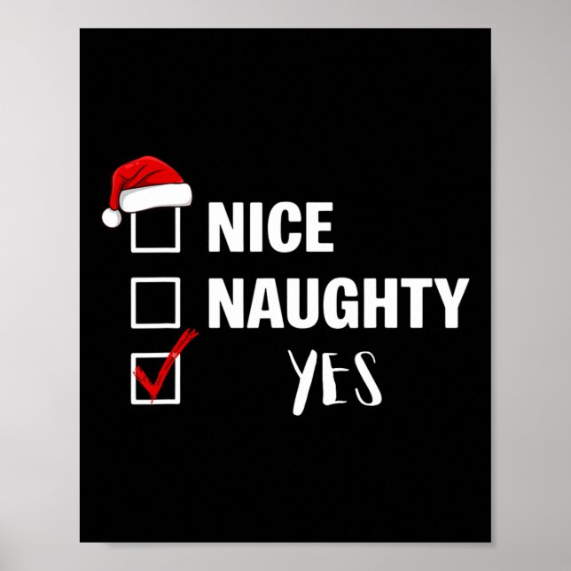 Snälla Stygga Ja - Rolig Tomte Jul  Poster (Framsidan)