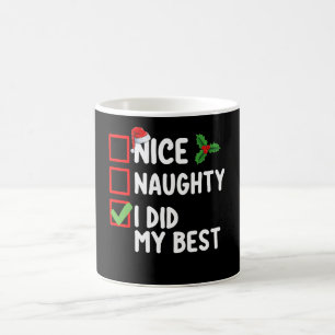 Snälla Stygga Jag Gjorde Min Bästa Julklappslista Kaffemugg