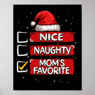 Snälla Stygga Mams Favorit Julklappslista Tomte C Poster