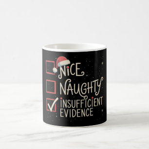 Snälla Stygga Otillräckliga Bevis Jul Tomte Kaffemugg