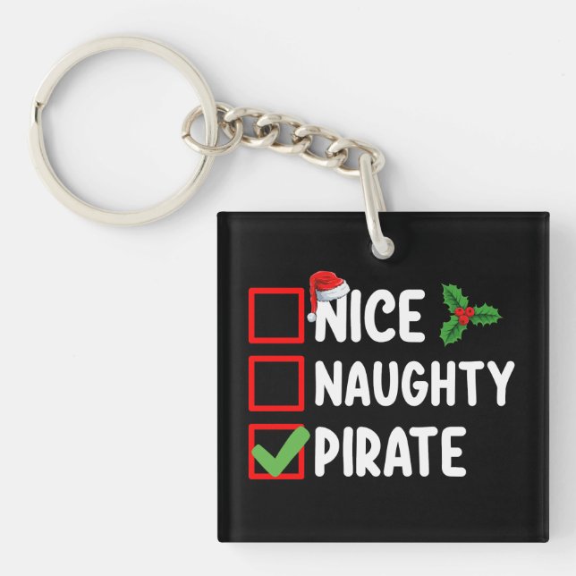 Snälla Stygga Piratfamilj Matchande Julklappslista (Framsidan)