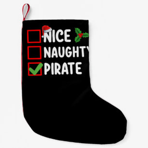Snälla Stygga Piratfamilj Matchande Julklappslista Liten Julstrumpa