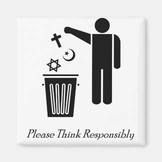 Snälla Tänka ansvarsfullt Magnet