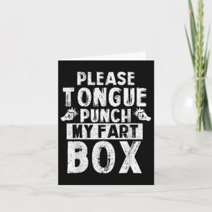 Snälla Tunga Slå min Fart Box Funny Ord Pun Hum Kort