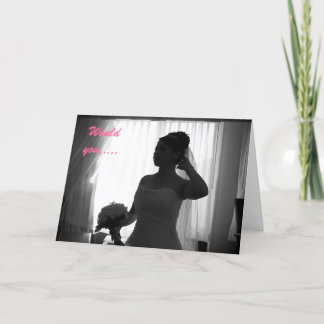 Snälla, var min brudtärna inbjudan