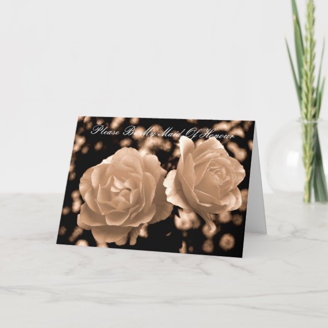 Snälla, var min Maid of honor Inbjudan (Framsida)