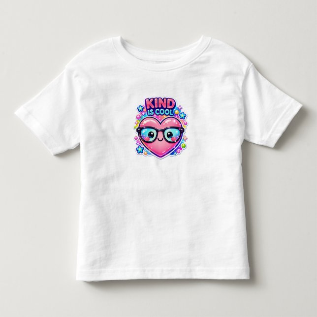 Snällhet Är Coolt – Söt T-Shirt För Små Flickor (Framsida)