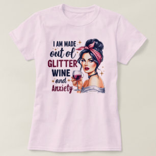 Snällig Retro Flick T-Shirt – Glitter och Ångest F