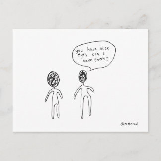 snällt ögon vykort