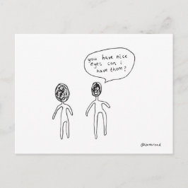 snällt ögon vykort