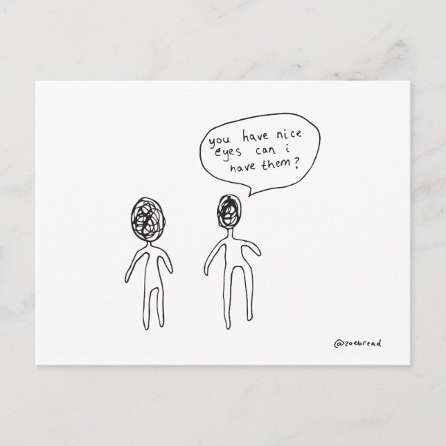 snällt ögon vykort (Framsida)