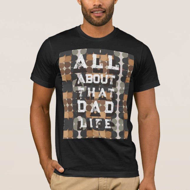 Snällt Retro Modernt Coolt Pappa Fars Dag Citat T Shirt (Framsida)