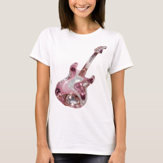 Snällt Silver ABSTRAKT KONST Statement Design T Shirt (Framsida)