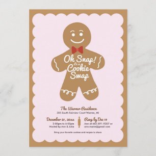 Snap Det är en Cookie Swap-Julfest Inbjudningar