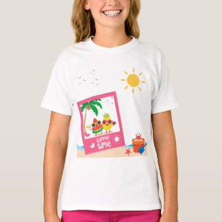 Snap-foto T-Shirt, sommartid T Shirt