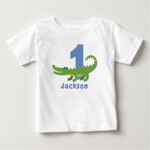 Snap jag är en Alligator första födelsedags T-shir T Shirt