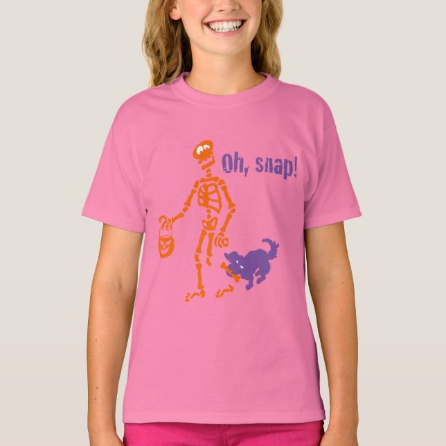 Snap Skeleton T Shirt (Framsida)