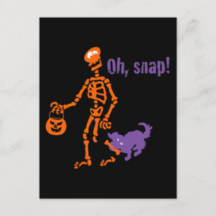 Snap Skeleton Vykort