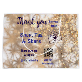 Snap tagga dela sociala medier q r kod glitter gul