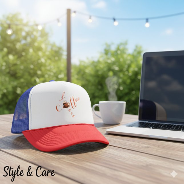 Snapback för kaffe Älskare - Truckerkeps för Snygg (Coffee Lover Snapback – Stylish Trucker Hat)