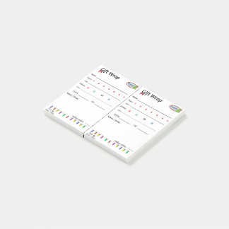 Snapdoodle Helgdag Gift-Märkre för radbyte Post-it Block