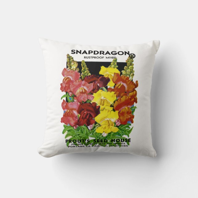 Snapdragon vintage kärnar ur paketet kudde (Framsida)
