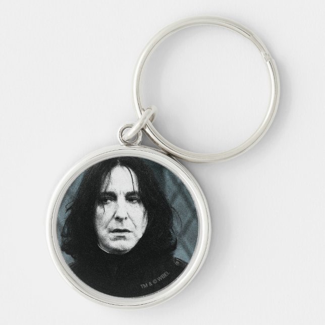 Snape 1 rund silverfärgad nyckelring (Framsidan)
