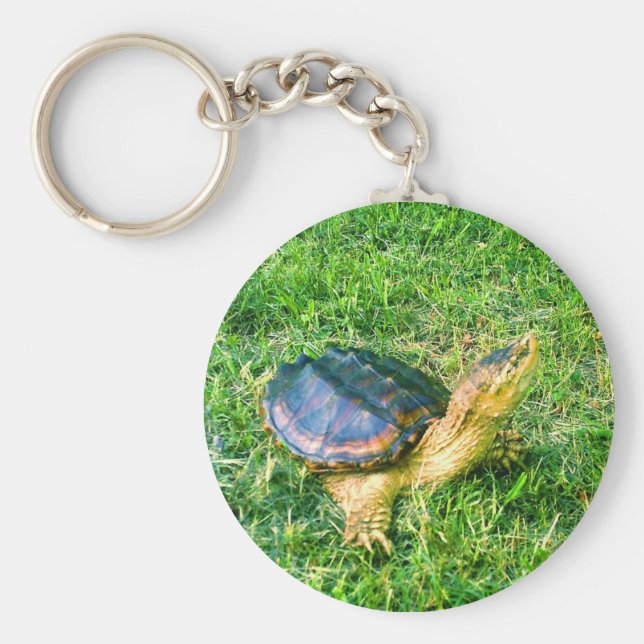 Snappning Turtle Keychain #3 Nyckelring (Framsidan)