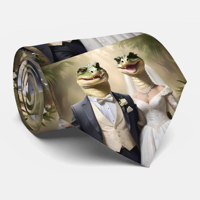 "Snappning upp Kärlek: A Crocodilian Bröllop affai Slips (Rullad)