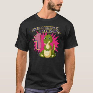 Snappy 1st Birthday Gator Girl T Shirt
