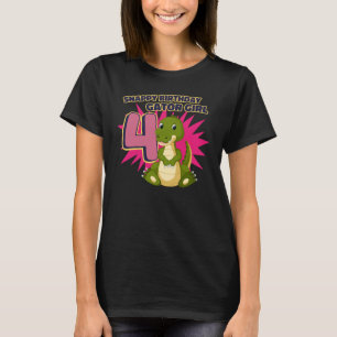 Snappy 4e födelsedagen Gator Girl T Shirt