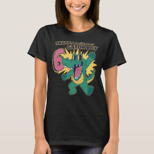 Snappy 6e Birthday Gator Boy Alligator Birthday T Shirt
