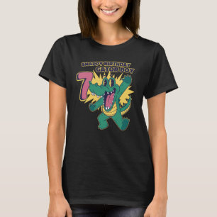 Snappy 7:e Birthday Gator Boy Alligator Birthday T Shirt