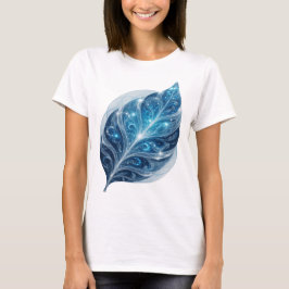 Snappy Blue BLUE ICE LEAF Textdesign T Shirt
