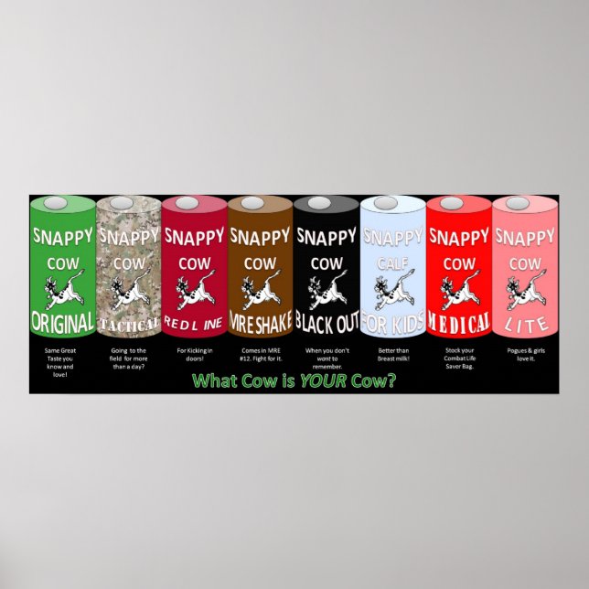 Snappy Cow-poster Poster (Framsidan)